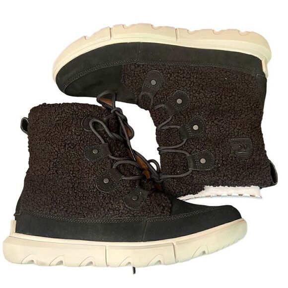 Sorel Explorer II Joan Cozy (Women) - Black/Tea Light NWOB Size 11 - Picture 4 of 7